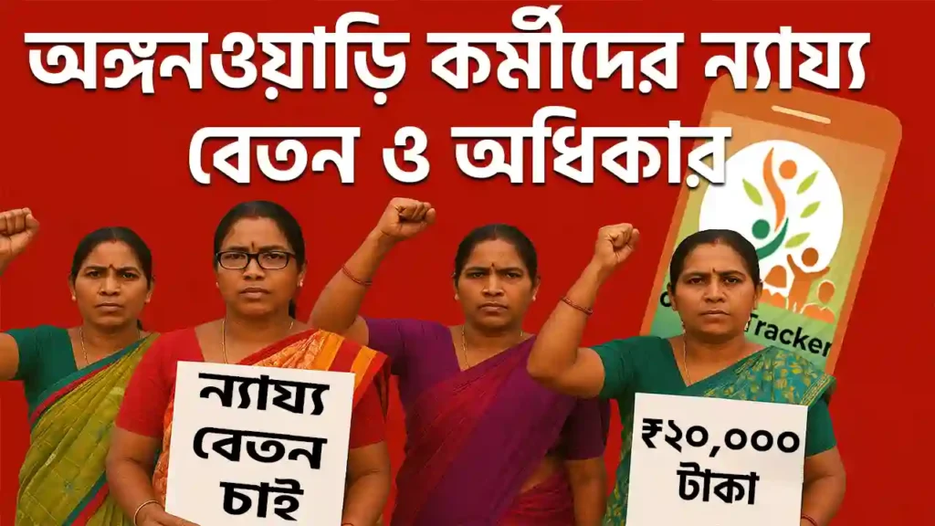অঙ্গনওয়াড়ি কর্মী ও সহায়িকাদের অধিকার প্রতিশ্রুতি, বঞ্চনা ও ন্যায্য বেতনের আন্দোলন