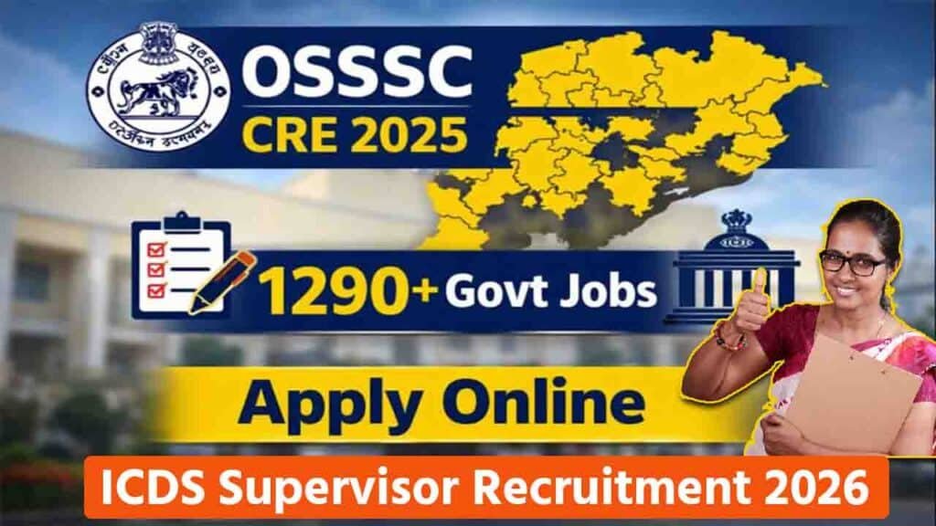 OSSSC ICDS Supervisor Recruitment 2026